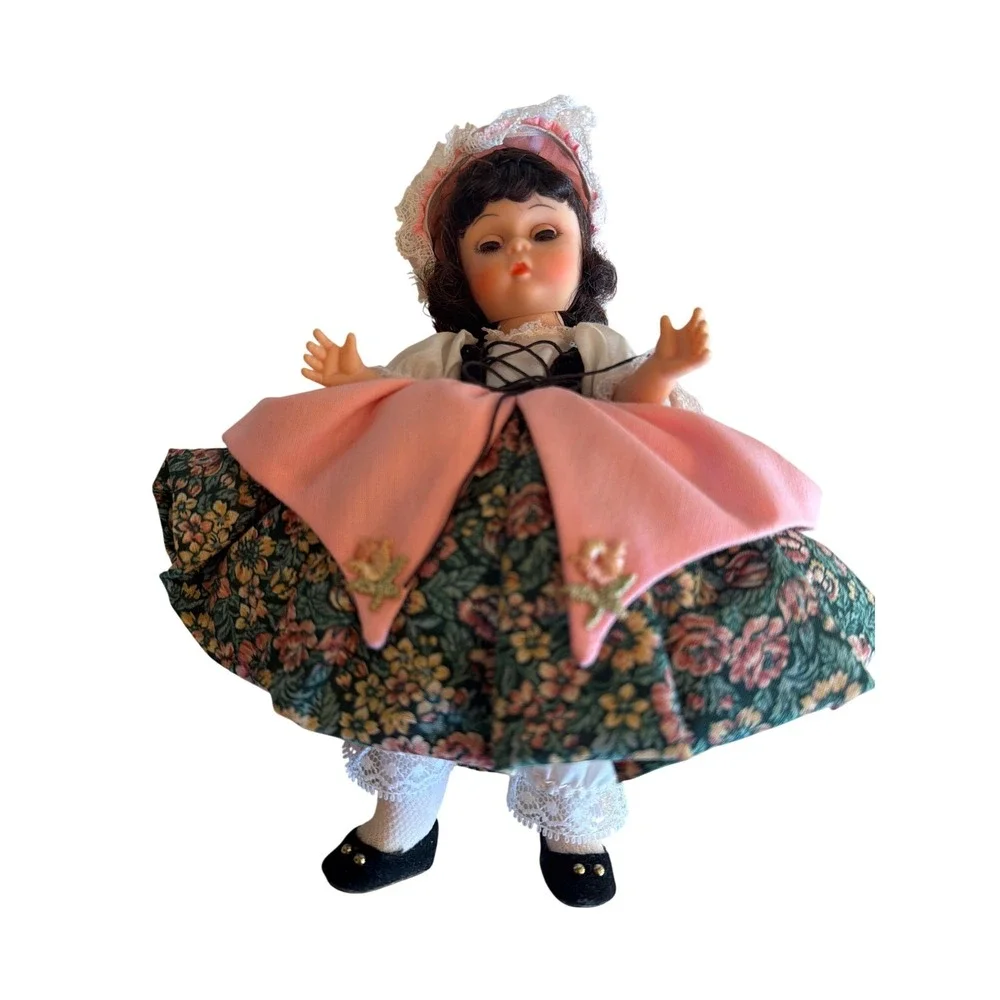 Madame Alexander Doll Pink Lady Lee 442 Vintage Folk Costume Original Box Brown